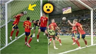 Dani Olmo Goal Line Clearance Vs England 🔥😮  Spain Vs England Highlights [upl. by Amble]