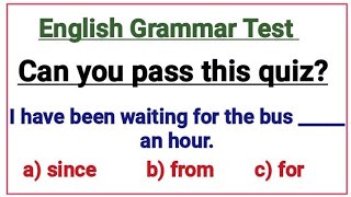 English Grammar Test 📝✍️Can you pass this English test 100 [upl. by Marquita]