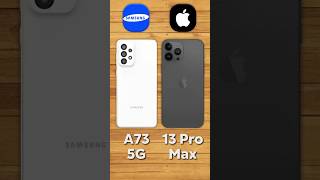 Samsung A73 vs iPhone 13 Pro Max [upl. by Ysirhc]