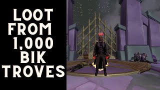 Loot From 1000 Elder Bik Troves  Good Money [upl. by Yde]