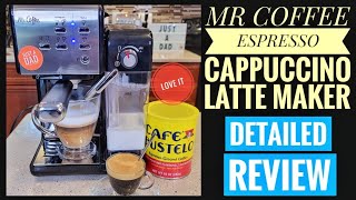 REVIEW Mr Coffee OneTouch CoffeeHouse Espresso Cappuccino Latte Maker EM6701SS [upl. by Limhaj]