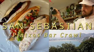 The Ultimate Essential San Sebastian Spain Pintxos Bar Crawl [upl. by Rozalin358]