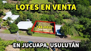 SE VENDEN TRES LOTES de 8X31 o TOTAL en JUCUAPA Usulutan El Salvador [upl. by Benedick]