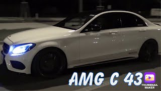 NEW Mercedes AMG C Class C43 NIGHT DRIVE [upl. by Idnem]