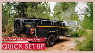 AlphaGo Inflatable Camper Trailer S6 Air Quick Set Up [upl. by Mclaughlin]