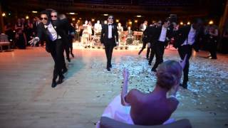 Ballerina Wedding Surprise Groomsmen Dance [upl. by Esirrehc]