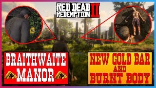 NEW BRAITHWAITE MANOR GOLD BAR IN RED DEAD REDEMPTION 2 PLUS BRAITHWAITES BODY [upl. by Traver]