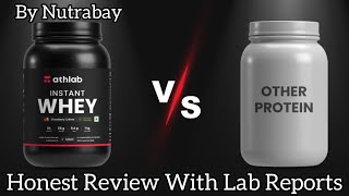 Athlab Instant Whey Protein Honest Review With Lab Report amp Purity Test With Pro Check Kit [upl. by Nnylarej]