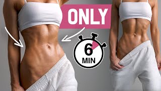 Get SIXPACK ABS in JUST 6 MinDay  Intense No Equipment Floor Only At Home [upl. by Petey9]