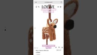 Luxury Gift Ideas under 500 💸 LOEWE bag Charm shorts luxury giftideas loewe charm bagcharm [upl. by Nnylarac]