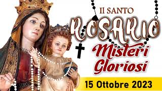 Santo Rosario di oggi 15 Ottobre 2023 alla Madonna del Santo rosario di Pompei [upl. by Ecaidnac]