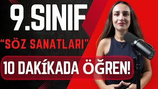 9SINIF EDEBİYAT SÖZ SANATLARI  1DÖNEM 1YAZILI  GENEL TEKRAR  MEB ORTAK YAZILILAR [upl. by Strickland]