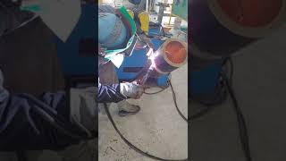 우촬스 Welder Test GTAWFCAW 6G Position [upl. by Lek853]