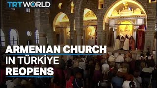 Middle Easts largest Armenian church reopens in Türkiye [upl. by Rajewski356]