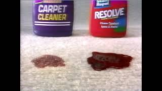 1998 Resolve Carpet Cleaner with Stain Repel Commercial  Aired April 1998 [upl. by Hamrnand]