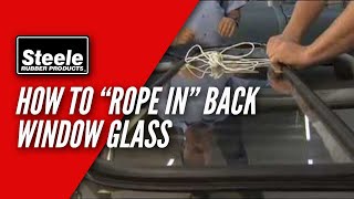 How To RopeIn Back Window Glass Gasket [upl. by Dare]