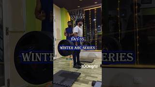 Day 35 back workout🔥💀 winter arc series🥶 90days transformation challenge🔥 [upl. by Mathian]