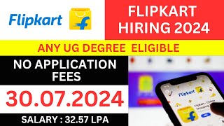 Flipkart Jobs 2024  Any Degree  IT Jobs 2024 GKwithGK2024 [upl. by Huntingdon228]