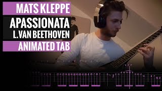 Appassionata 3rd Movement  Beethoven  Mats Kleppe  Guitar Lesson  How to play  Guitar Tutorial [upl. by Wenoa]