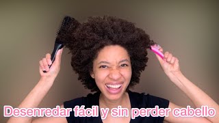 Cómo desenredar el cabello fácil solo con aceite👏 desenreda sin dolor el cabello muy enredado [upl. by Laaspere199]