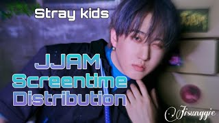 STRAY KIDS ‘JJAM’ Screen Time Distribution Solo  Focus  Full [upl. by Cesar887]