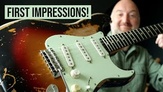 Oswald Guitars  Mike McCready 1960 Heavy Relic Stratocaster Guitar  First Impressions [upl. by Notgnihsaw]