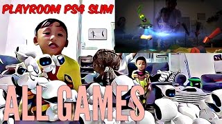 PS4 Slim Playroom Seluruh Games My Alien Buddy AR Bots ASOBI AR Hockey [upl. by Hirst]