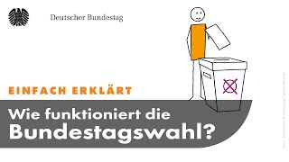 Einfach erklärt Wie funktioniert die Bundestagswahl [upl. by Frissell]