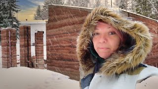 Rammed Earth in the Snow  Geothermal Custom Greenhouse Ep17 [upl. by Cott855]