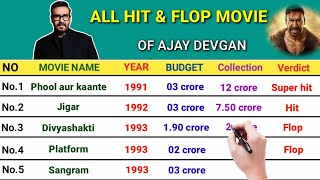 Ajay Devgan all movie verdict Ajay Devgan all movie list topalways [upl. by Aer367]