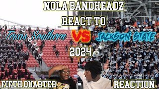 Nola Bandheadz Reacts to TXSU VS JSU 5th Quarter 2024 [upl. by Ayatan]