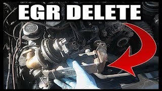 BMW EGR DELETE  HOW TO REMOVE BMW N47 N57 EGR VALVE [upl. by Carmina26]