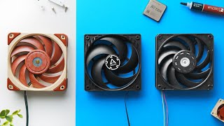 Noctua vs Arctic Nidec  Ultimate 120mm Fan Rematch [upl. by Dav]