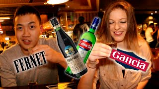 ¡Extranjeros prueban Fernet con Coca y Gancia con Sprite [upl. by Eiffe96]