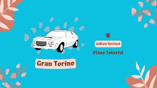 Gran Torino Theme Song piano tutorial beginner level [upl. by Ottillia]