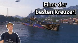 Die Des Moines Der stärkste schwere Kreuzer der Welt  World of Warships [upl. by Anelys]