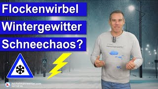 Regional Schneechaos Wintergewitter und Donnerstag Schneetief im Süden und Alpenraum [upl. by Sadye335]