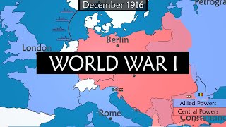 World War I  Summary on a Map [upl. by Giamo]