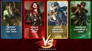 Commander VS Meren vs Kaalia vs Derevi vs Freyalise Commander Anthology [upl. by Racklin810]