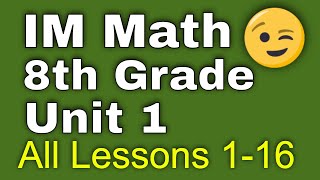 😉 8th Grade Unit 1 All Lessons 116  Rigid Transformations and Congruence  Illustrative Math [upl. by Mendelsohn]