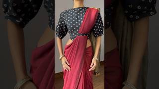 Rakshandhan Saree Draping grwm indianattire ootdfashion sareedrape blousedesign [upl. by Arjun]