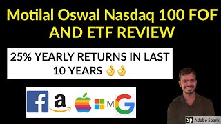 Motilal Oswal Nasdaq 100 Fund of Fund and ETF Review  How To Invest in US Stocks From India [upl. by Kordula]