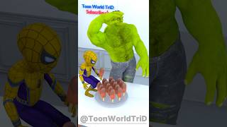 🍫🍦SpiderMan Secretly Eats Hulk’s Chocolate Ice Bar gta [upl. by Corilla458]