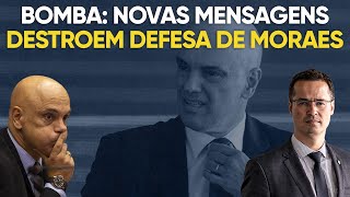 Bomba novas mensagens vazadas destroem a defesa de Alexandre de Moraes [upl. by Bowlds438]