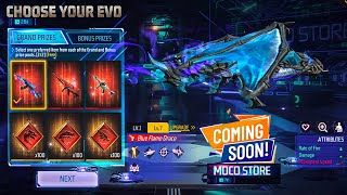 Choose Your Evo Moco Store Free Fire  Upcoming Moco Store Free Fire  Free Fire New Event [upl. by Noy949]