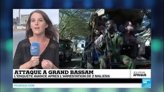 Attentat à Grand Bassam  lenquête progresse deux Maliens arrêtés [upl. by Leitman]