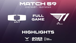 DK vs T1 Highlights ALL GAMES  Match 59  LCK Summer Split 2023 [upl. by Noell]