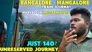 Yesvantpur to Mangalore Train Journey  🇮🇳Most Beautiful Train Route😍140₹ only  Mangalore Express [upl. by Ardnuaed]