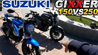 GIXXER 250 VS GIXXER 150 ¿CUAL es MEJOR 🤔 Diferencias 2022 [upl. by Eilyac]