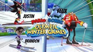 PLAYING MARIO AND SONIC AT THE WINTER OLYMPIC GAMES WITH THE BOYS ON THE WII IS FUN PART 1 [upl. by Lateehs]